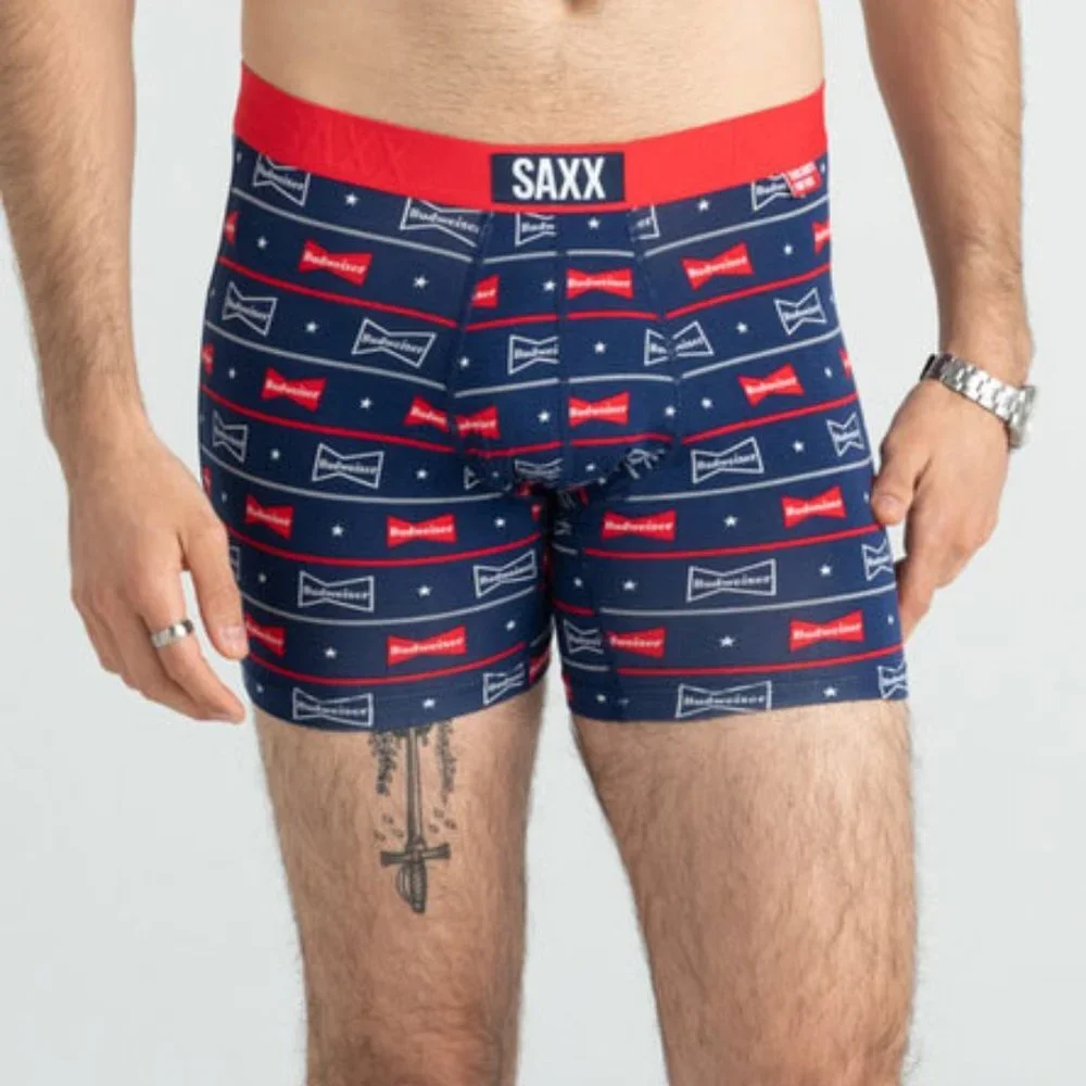 Saxx Vibe Striped Jersey Boxer Briefs 2-Pack